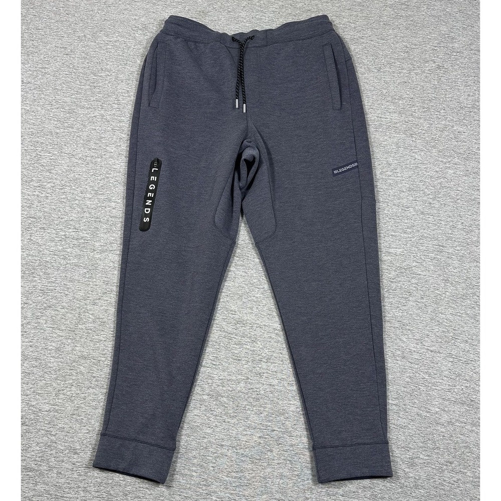 Legends Hawthorne Tech Jogger Mens Large Blue Tapered Drawstring Sweatpants